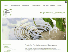 Tablet Screenshot of physio-villa.de